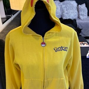 Pokémon Pikachu zip hoodie with ears size small